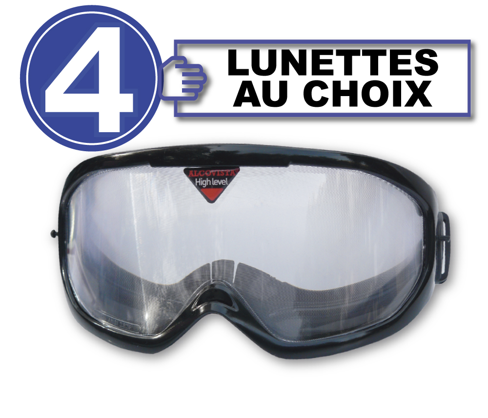Pack de 4 lunettes au choix
