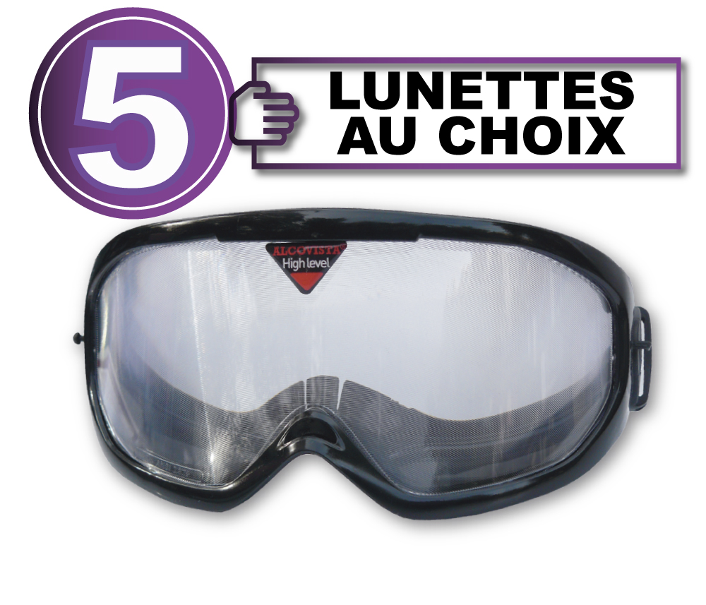 Pack de 5 lunettes au choix