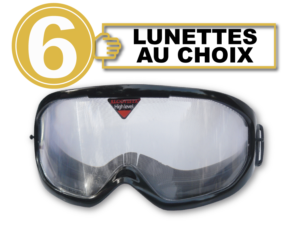Pack de 6 lunettes au choix